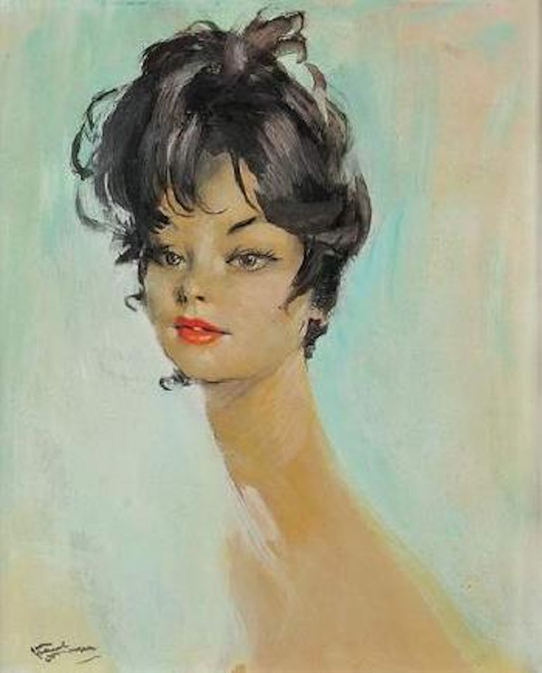 Buste de jeune femme by Jean Gabriel Domergue