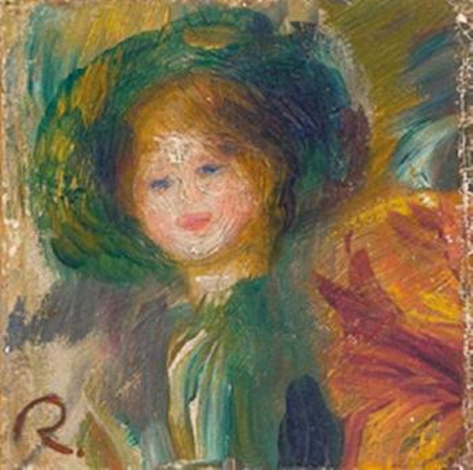 Portrait au chapeau vert by Pierre-Auguste Renoir
