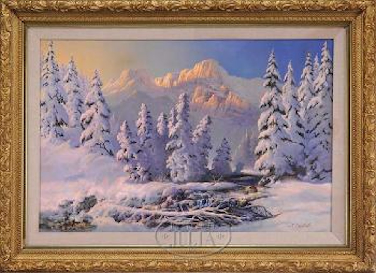 Alpine snow by Ivan Fedorovich Choultse