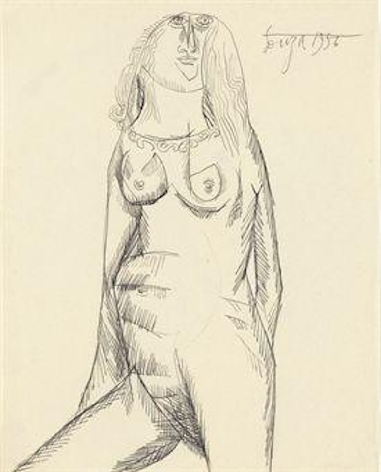Untitled (Nude Woman) by Francis Newton Souza