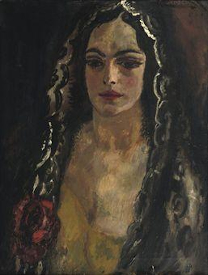 Lady with veil by Jan Sluyters