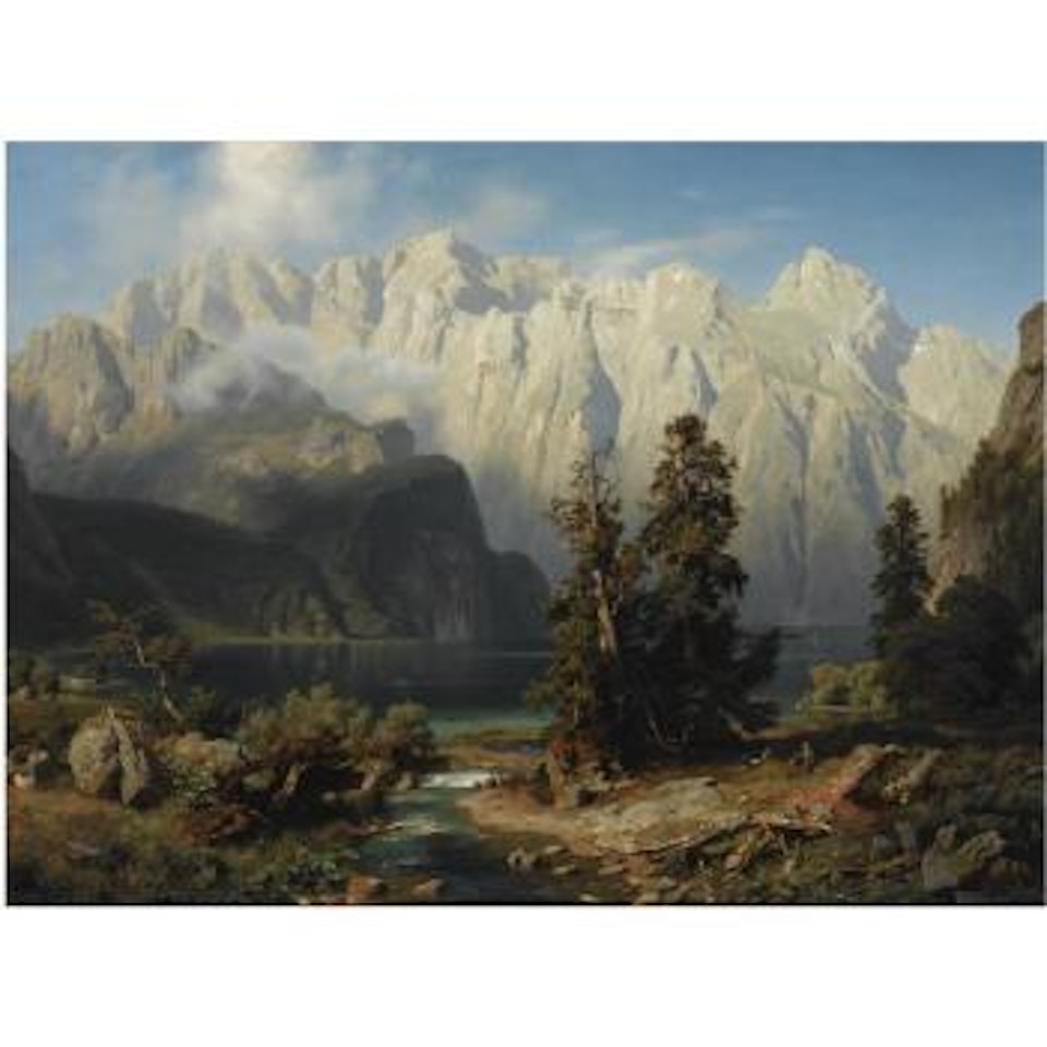 Mountainous Landscape by August Wilhelm Leu