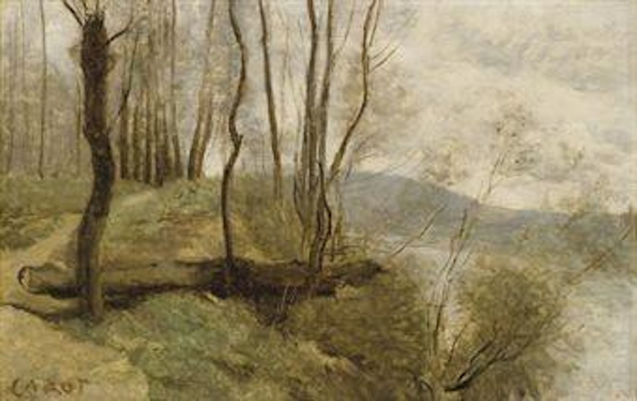 Mantes, bords de Seine by Jean Baptiste Camille Corot