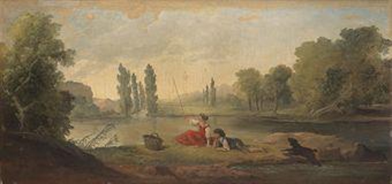 La partie de pêche by Hubert Robert