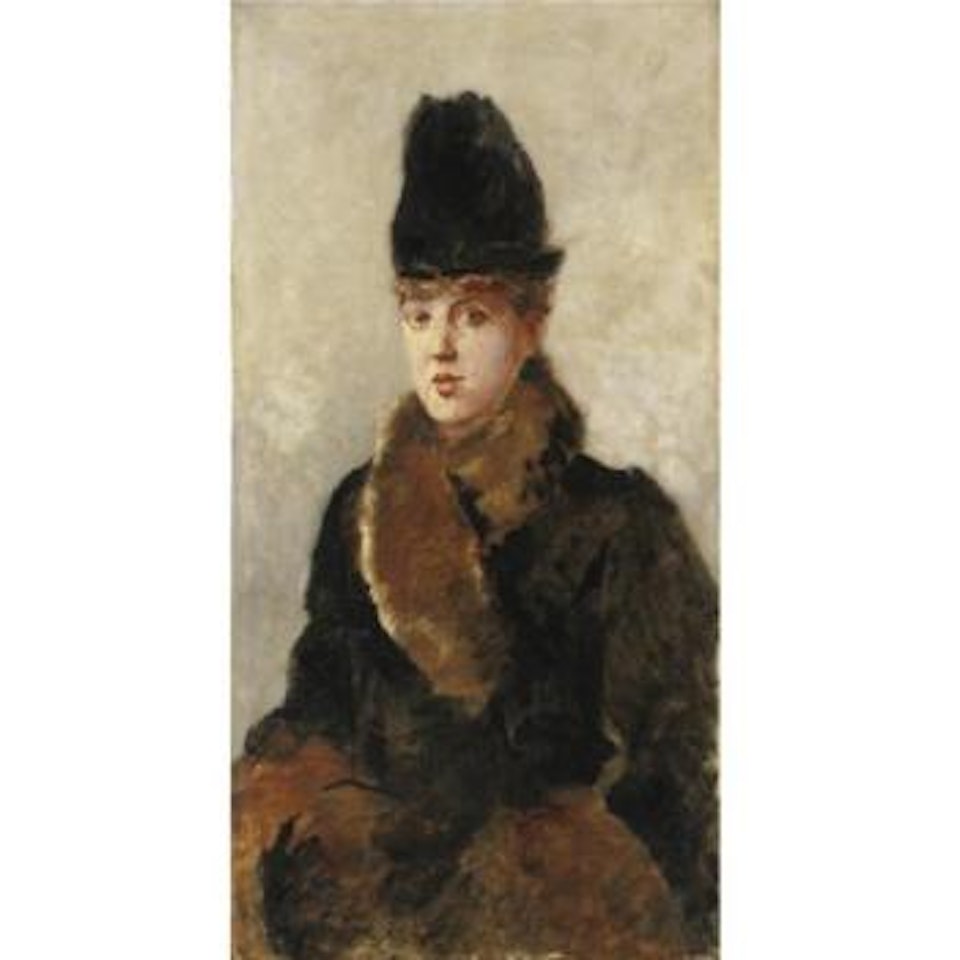 Grande Ritratto Di Signora Con La Pelliccia by Giuseppe de Nittis