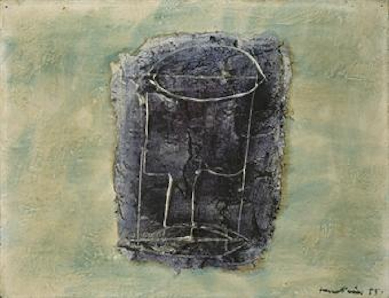 Le verre vide by Jean Fautrier