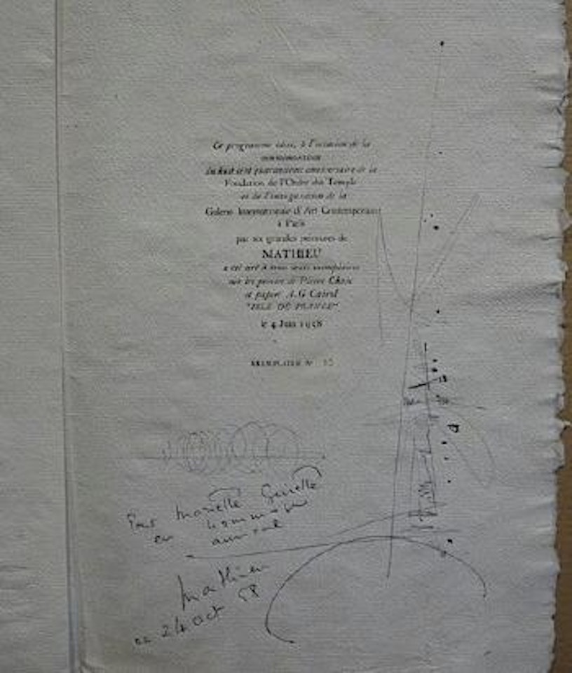 Composition by Georges Mathieu