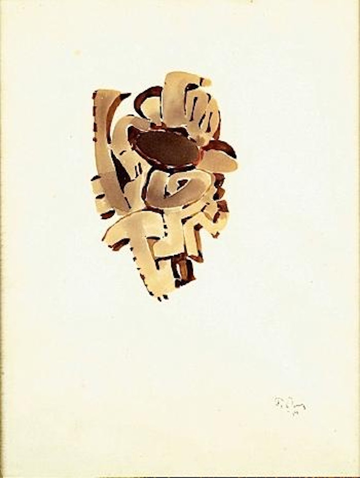 Sans titre (Lettering sign) by Mark Tobey
