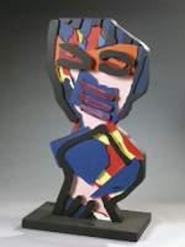 Personnage in blue by Karel Appel