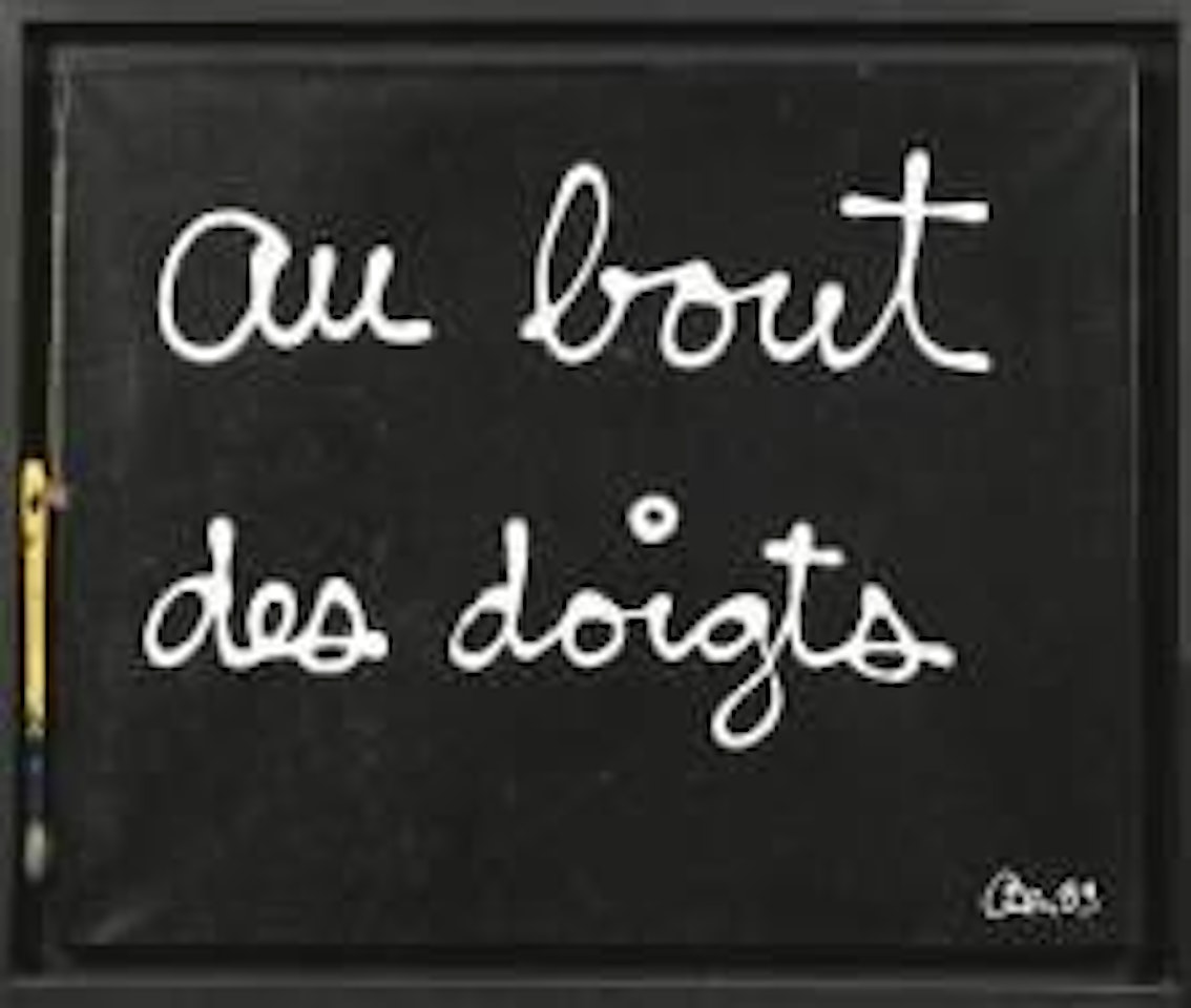 Au bout des doigts by Ben Vautier