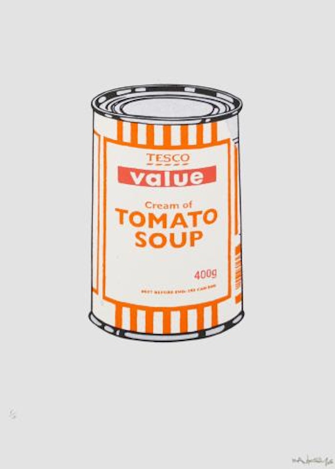 Soup can by Banksy