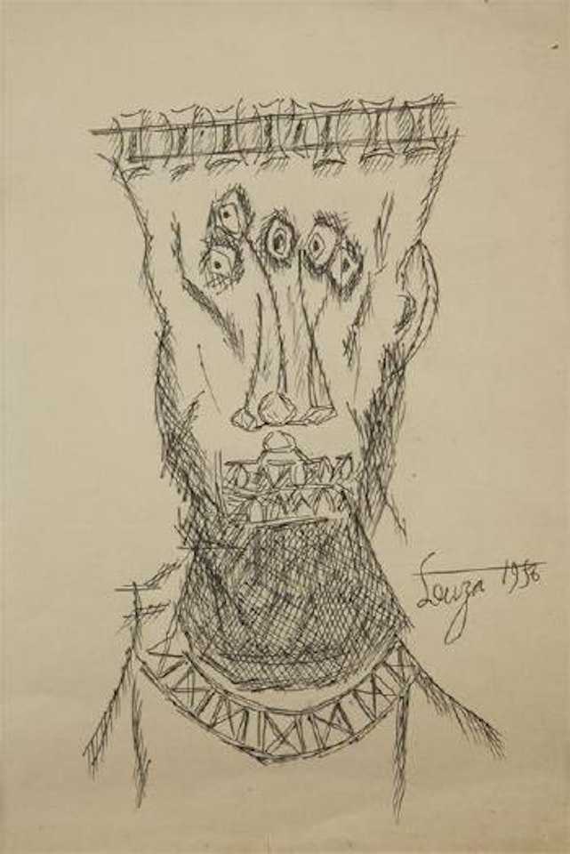 Study of a head by Francis Newton Souza