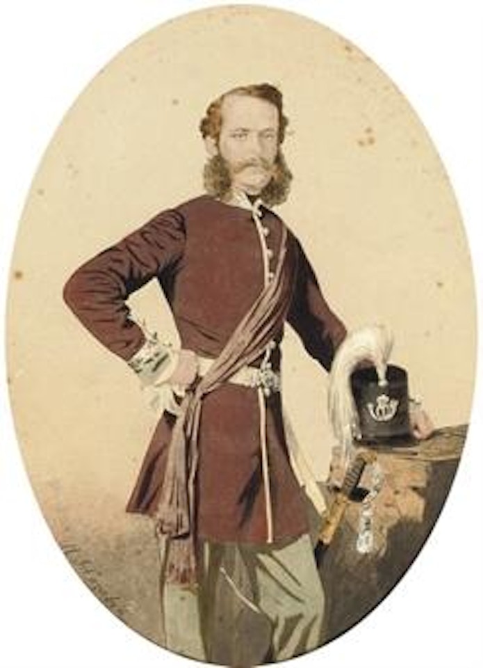 An officer of Light Infantry, probably from a West Indian militia regiment. by Michel J Cazabon