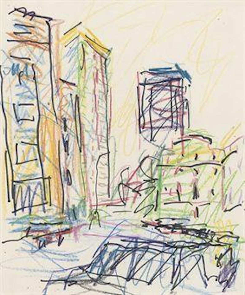 Study for Mornington Crescent, Looking South by Frank Auerbach