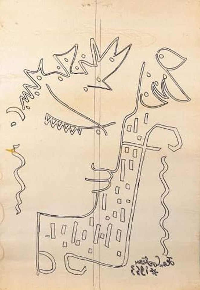 Visage romain by Jean Cocteau