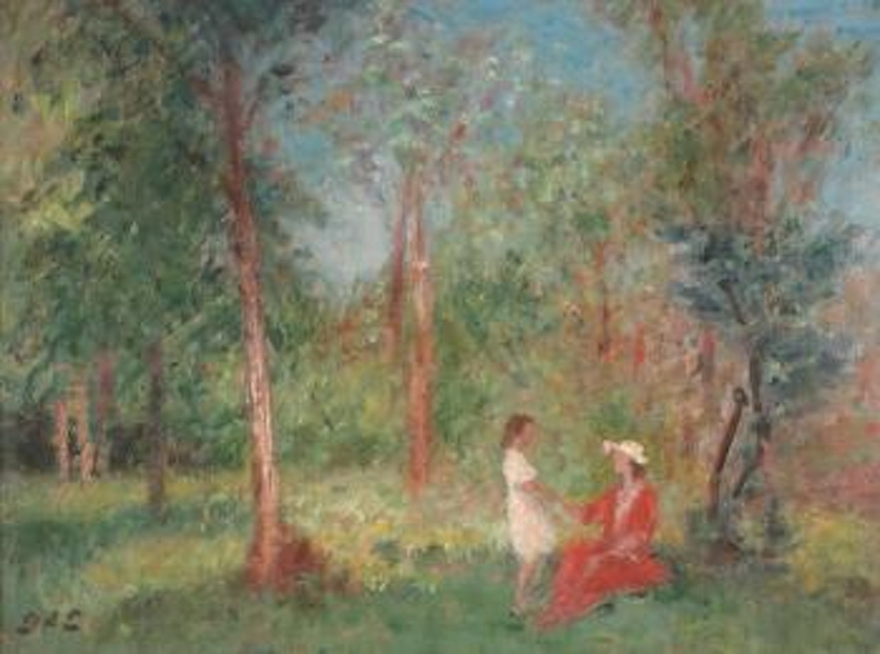 Conversation dans le jardin by Georges d’Espagnat
