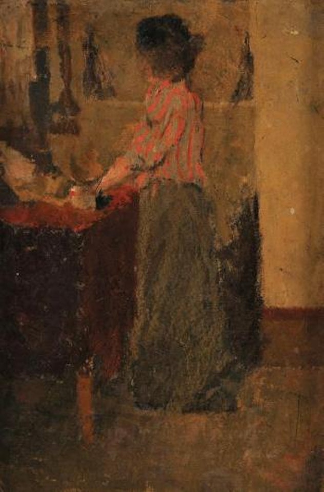 Femme devant la coiffeuse by Édouard Vuillard