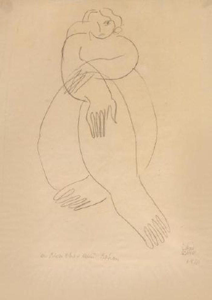 Femme assise by Sanyu
