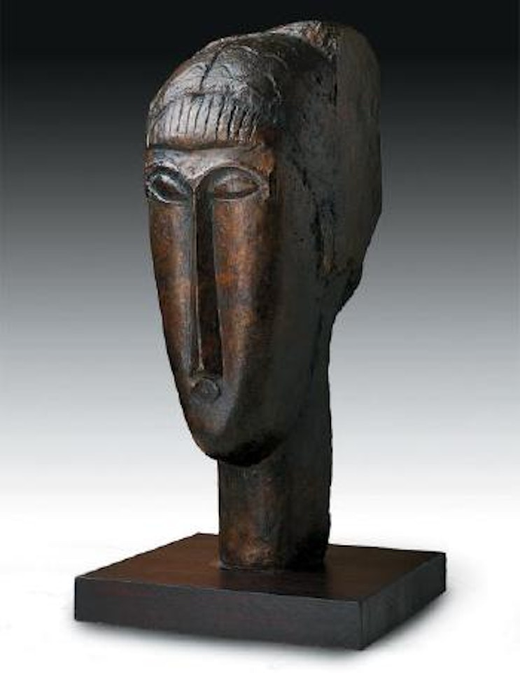 Tête de jeune fille à la frange by Amedeo Modigliani
