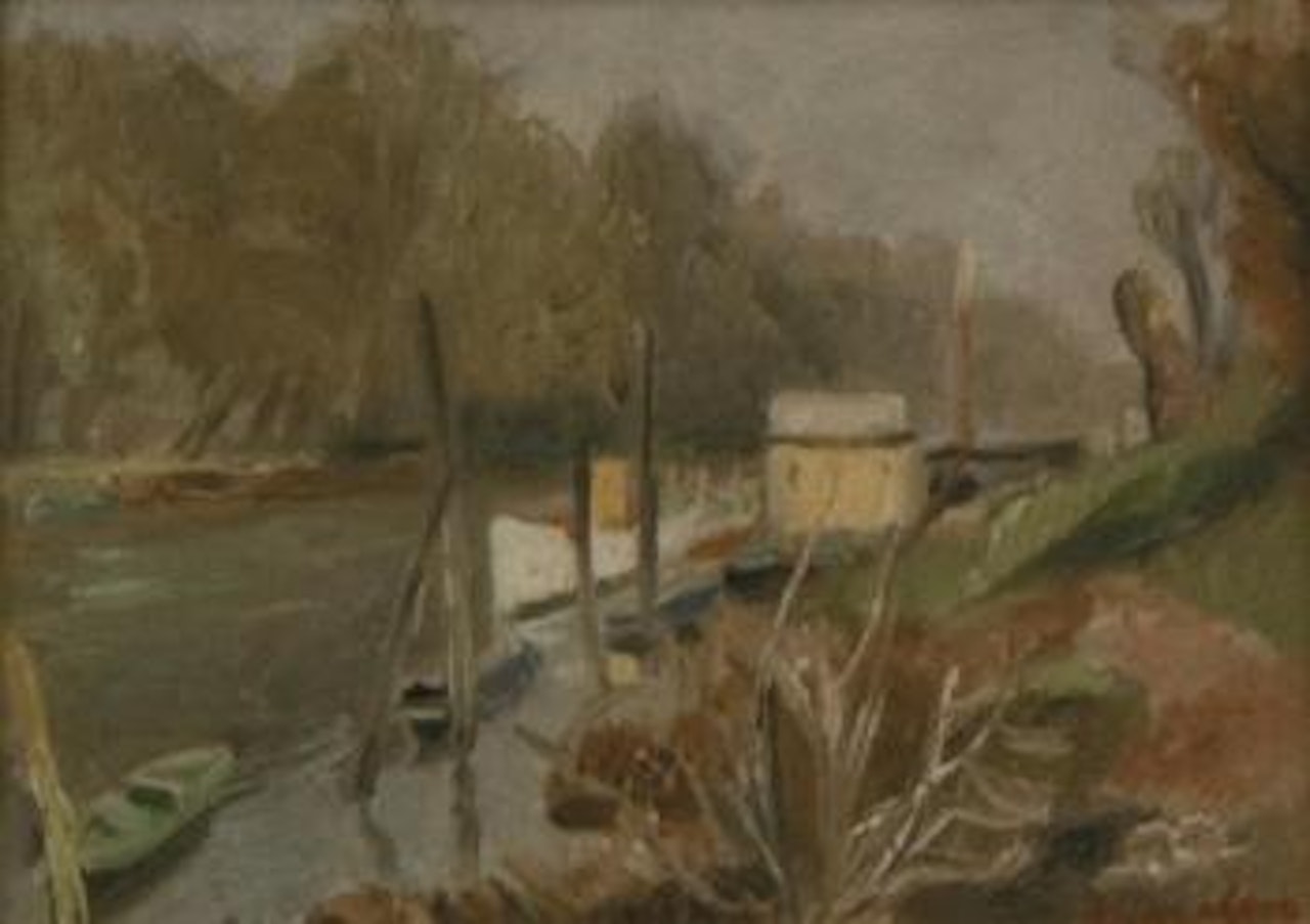 Bord de rivière by Maurice Brianchon