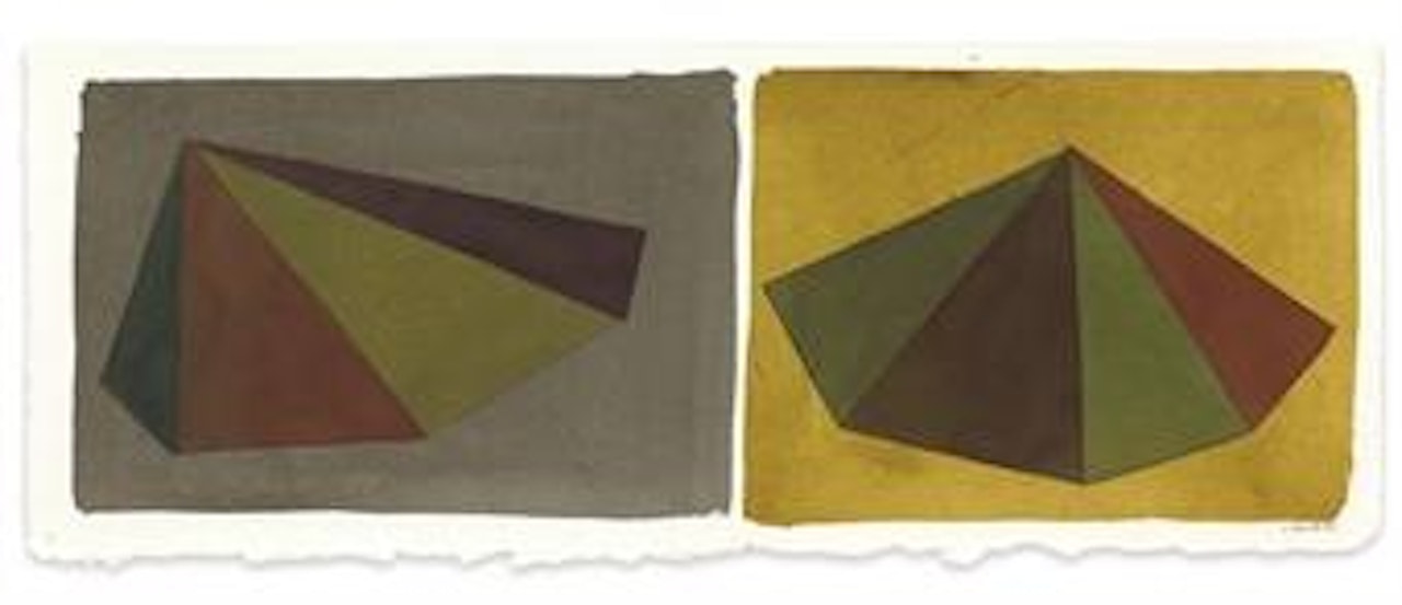 Double Asymmetrical Pyramids by Sol LeWitt
