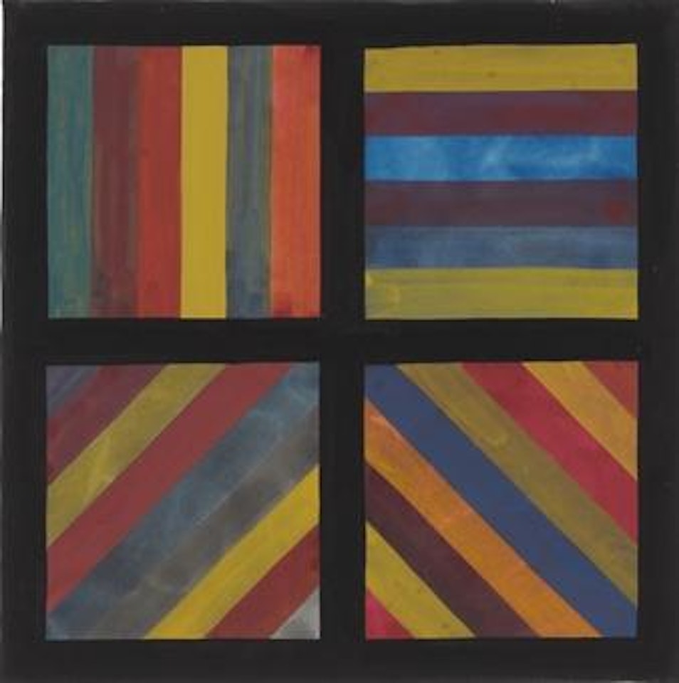 Bands of Color in Four Directions by Sol LeWitt