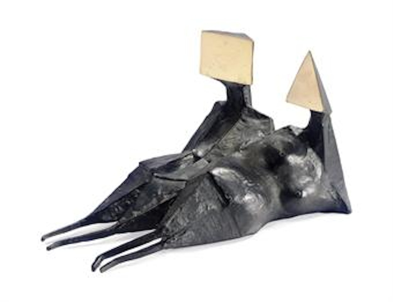 Maquette IV Two Reclining Figures by Lynn Chadwick