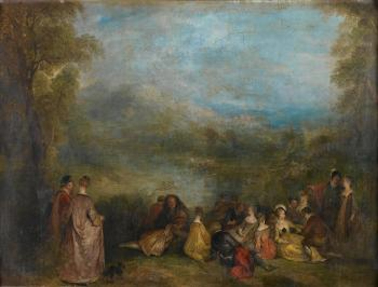 The enchanted isle by Jean-Antoine Watteau