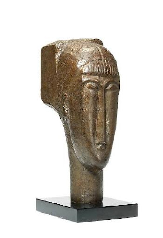 Tête à la frange by Amedeo Modigliani
