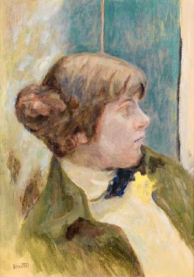 Étude pour profil de femme au noeud papillon by Pierre Bonnard