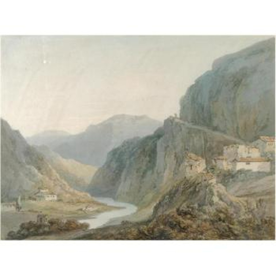 Ascent To The Cascade Of Terni by Thomas Girtin by Joseph Mallord William Turner