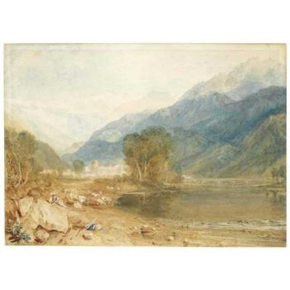 A View From The Castle Of St. Michael, Bonneville, Savoy, From The Banks Of The Arve River by Joseph Mallord William Turner