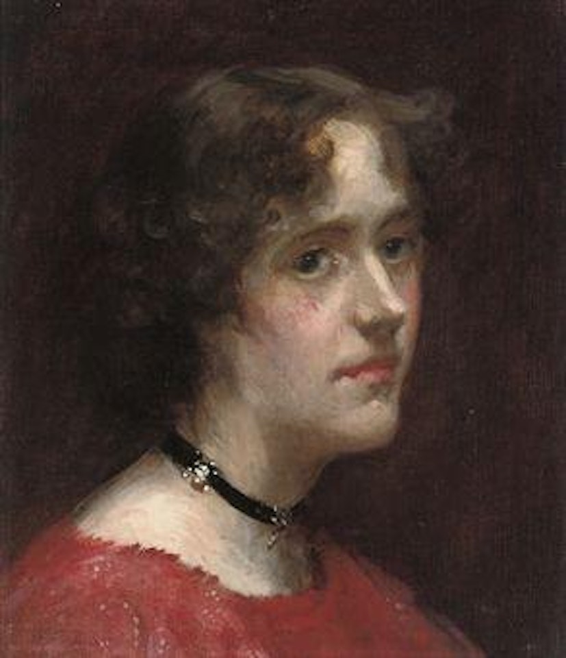 Portrait of Kitty Shannon, the artist's daughter, bust-length by James Jebusa Shannon