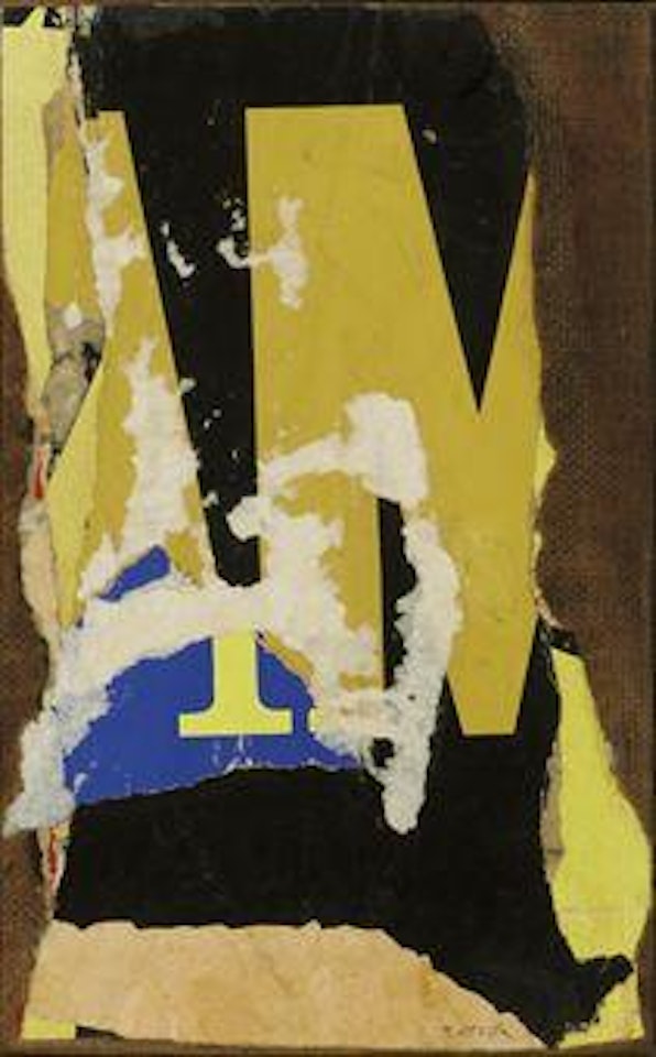 M Gialla by Mimmo Rotella