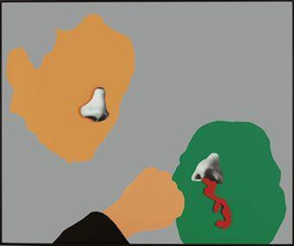 Noses & Ears, Etc: Blood, Fist, and Head (With Nose and Ear) by John Baldessari