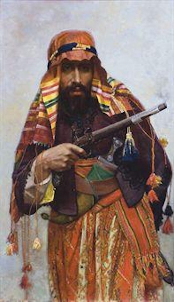 An Arab warrior by Italian School
