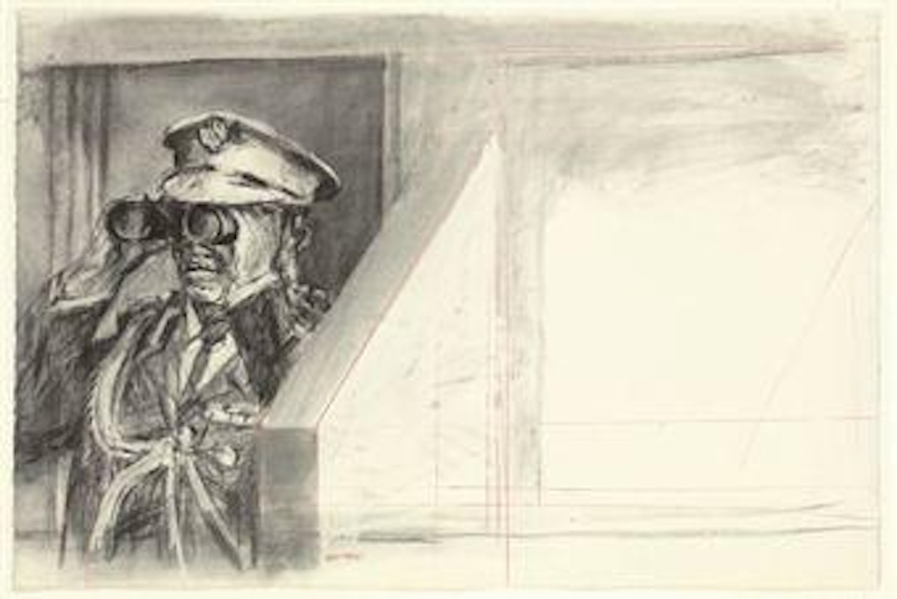 Man with Binoculars by William Kentridge