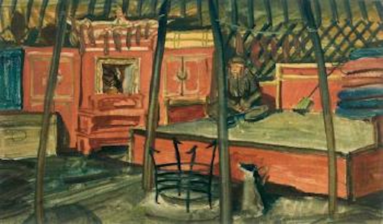 Fumeur d'opium en Mongolie by Alexander Evgenievich Yakovlev