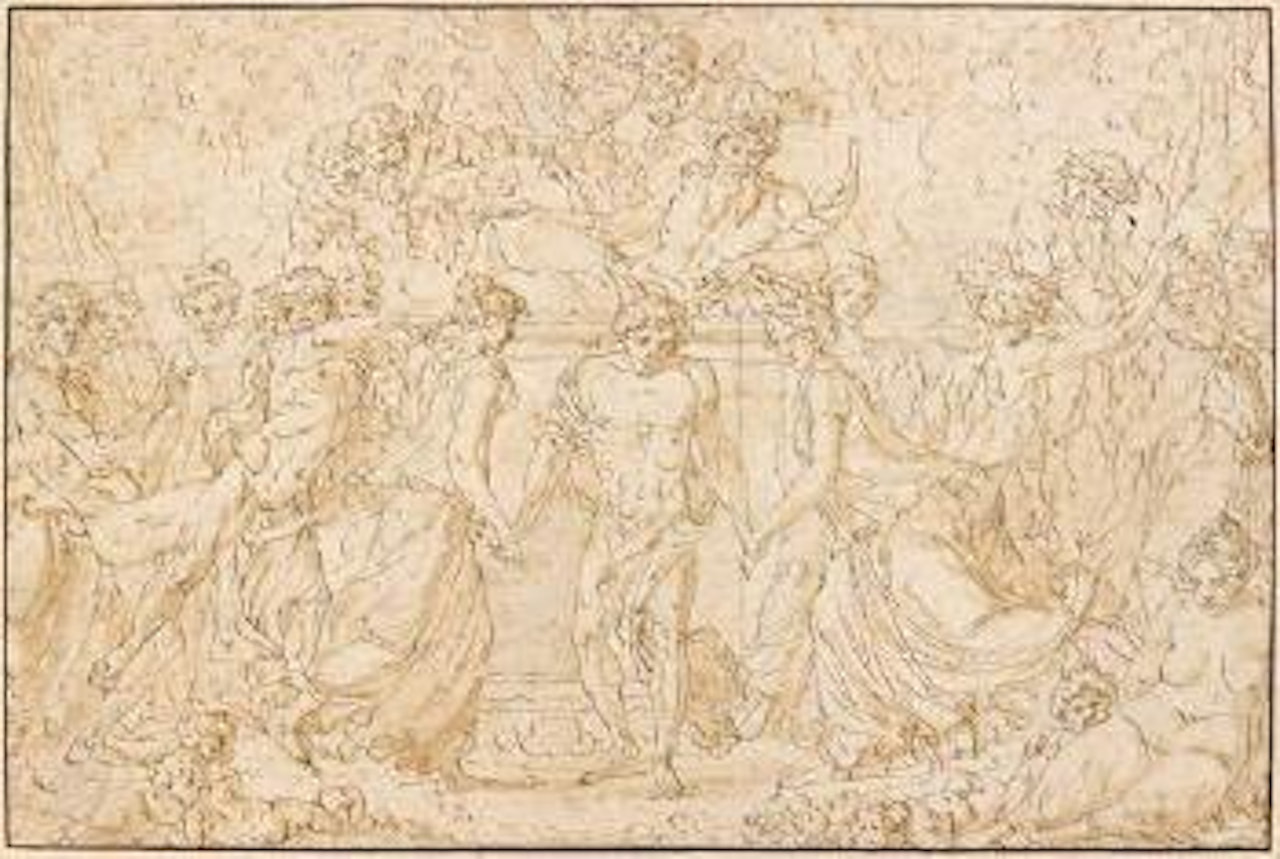 ête de Pan avec Silène by Louis-Félix de la Rue