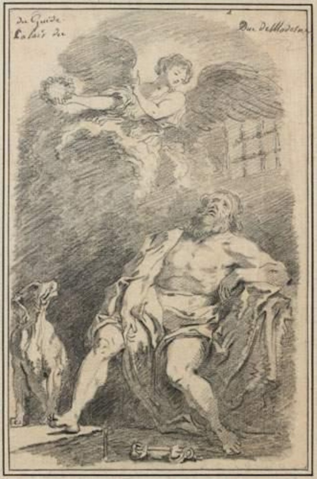 Saint Roch en prison d'après Guido Reni by Jean-Honoré Fragonard