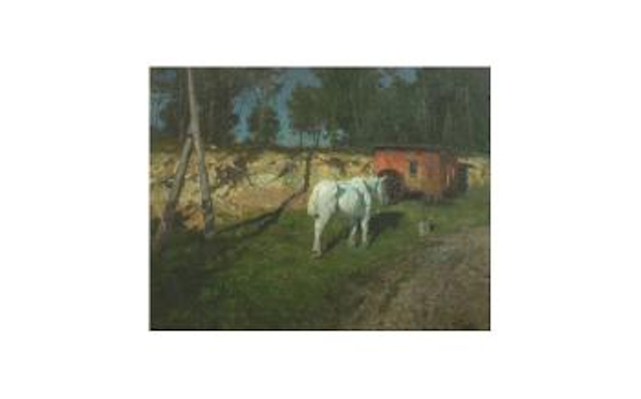 La caravanea Quimperle by Fritz Thaulow