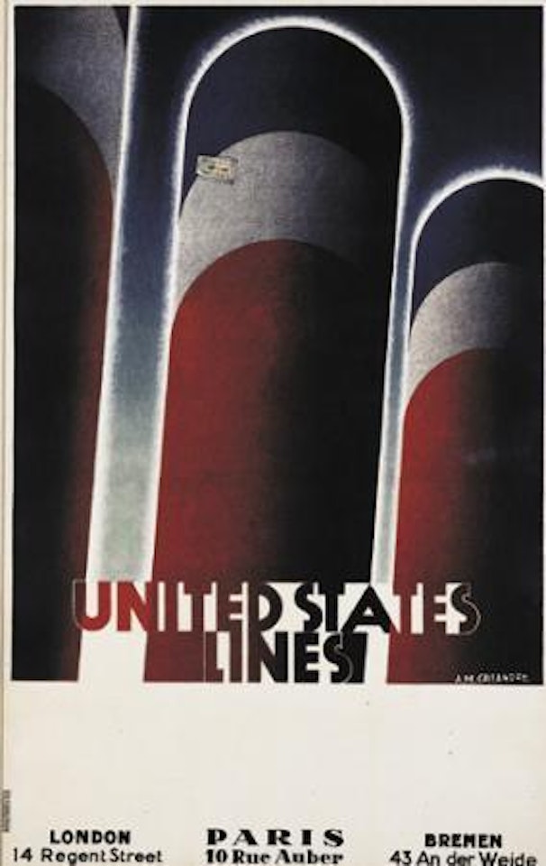 United States Lines by Cassandre (Adolphe Jean-Marie Mouron)