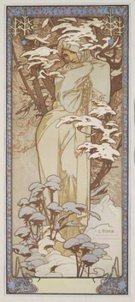 The seasons/winter by Alphonse Mucha