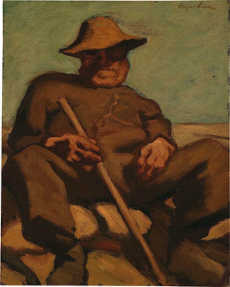 Ruhender Hirte by Albin Egger-Lienz