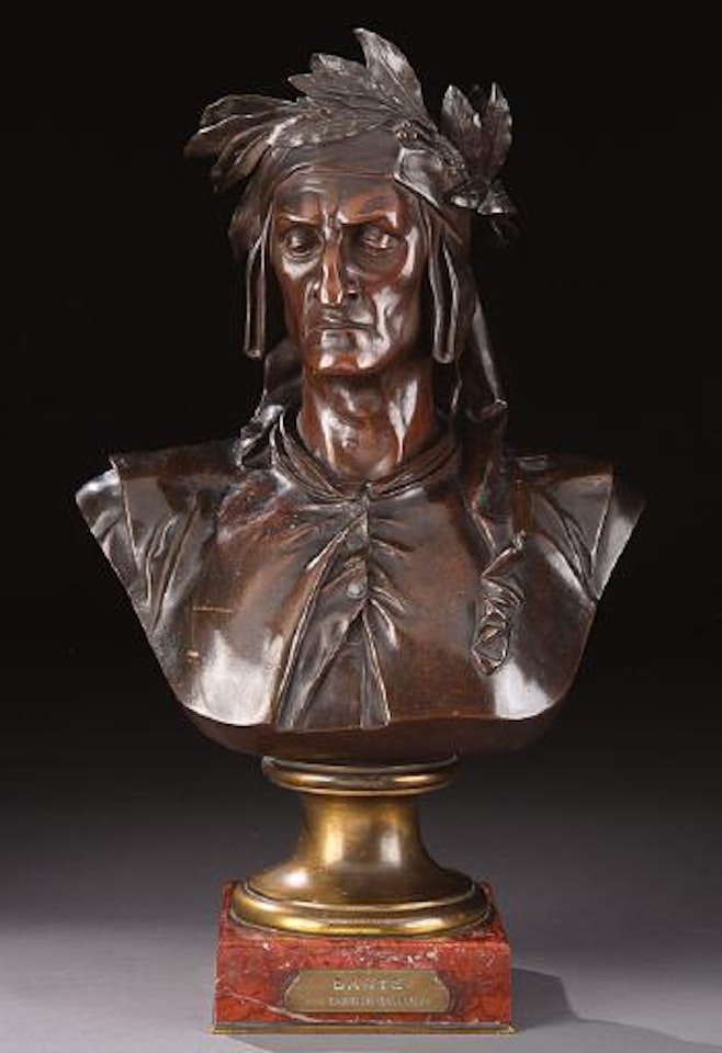 Bust of Dante by Albert-Ernest Carrier-Belleuse