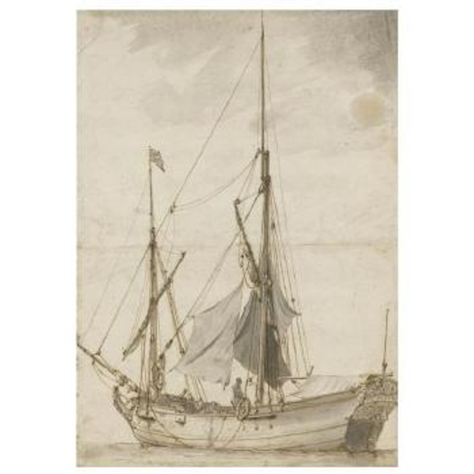 A Small Masted Boat by Claude Joseph Vernet