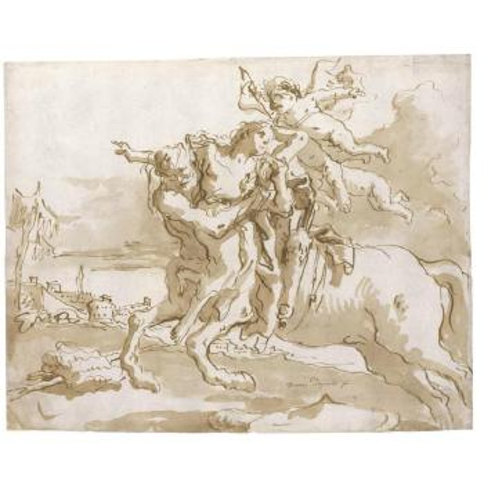 Nessus And Dejanira by Giovanni Domenico Tiepolo