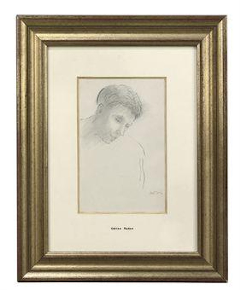 Tête pensive by Odilon Redon
