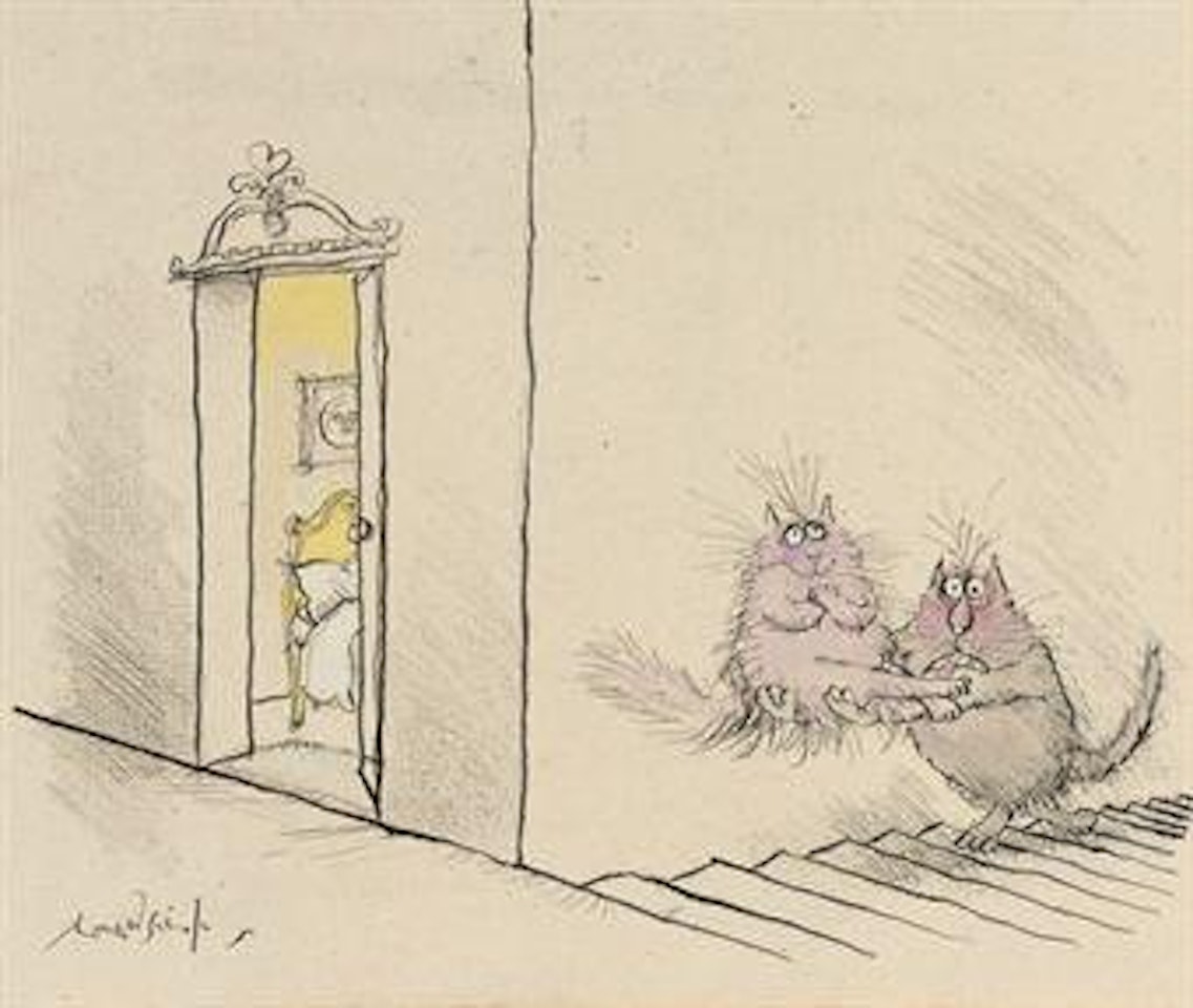 39 steps by Ronald Searle