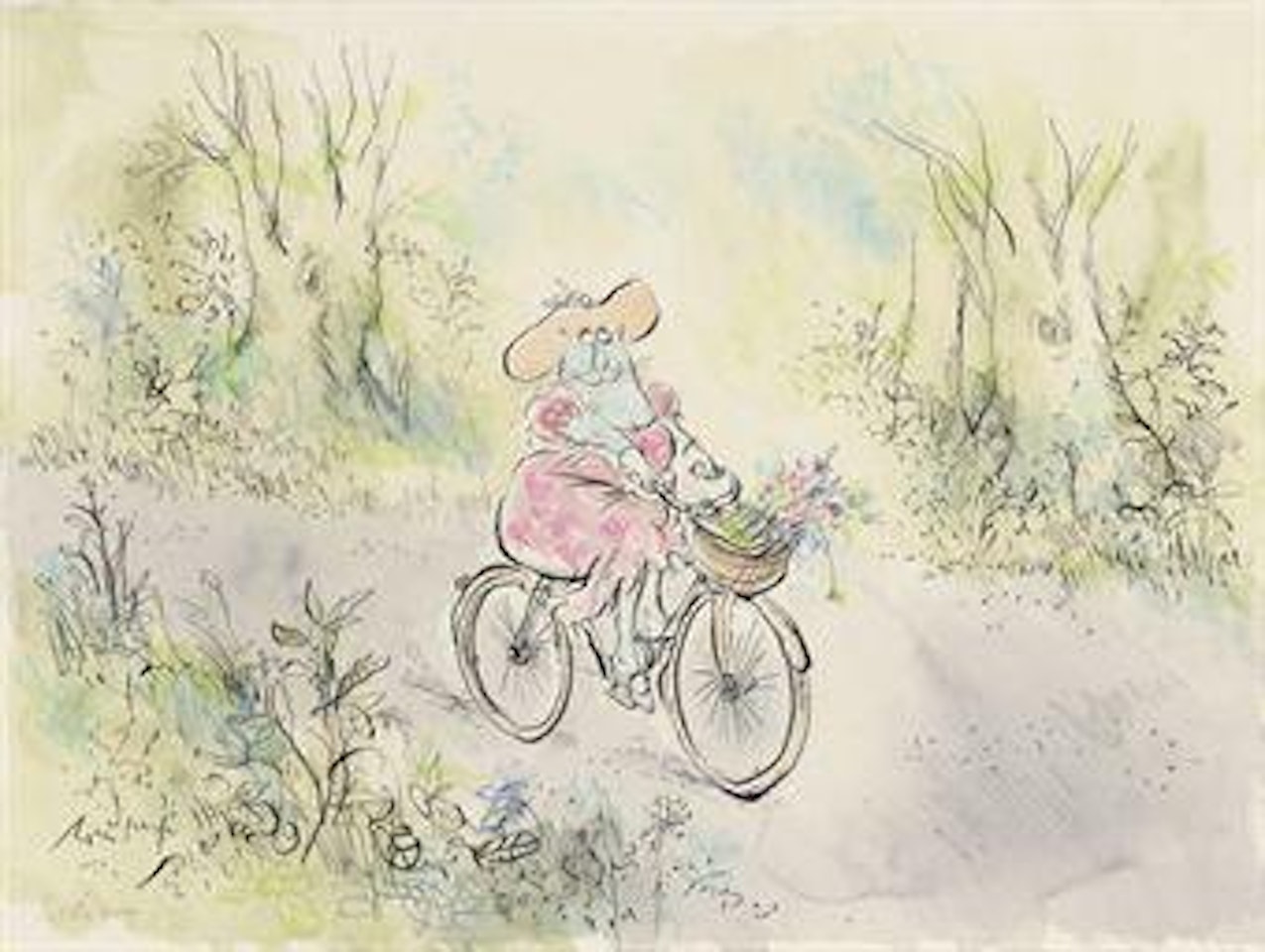 The cat's away by Ronald Searle